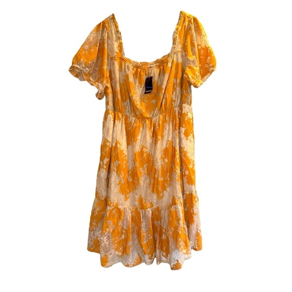 NWT ▶️ Torrid ◀️Mini Two Tone Lace Tiered Babydoll Dress - Picture 6 of 16